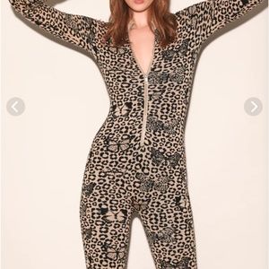 Fleur Du Mal knit apres ski catsuit xs